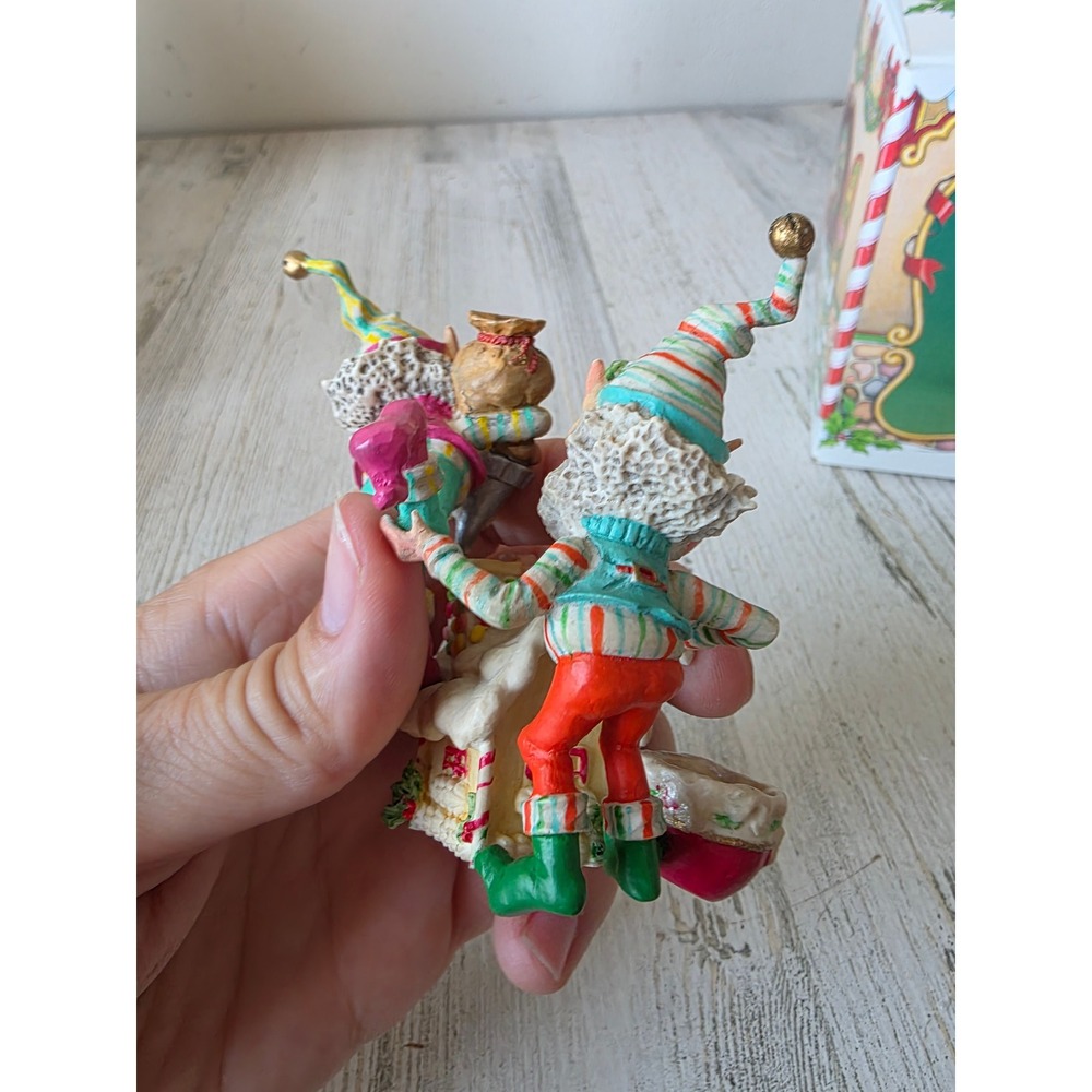 Vintage enesco sandi ziminicki Frosty Mason gingerbread elf North Pole village - Picture 7 of 9